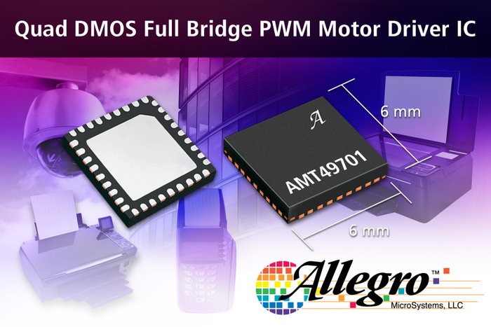 New Quad Full-Bridge PWM Motor Driver IC