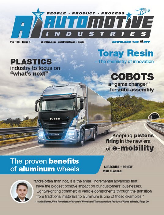 Aluminum wheels help reduce operating costs