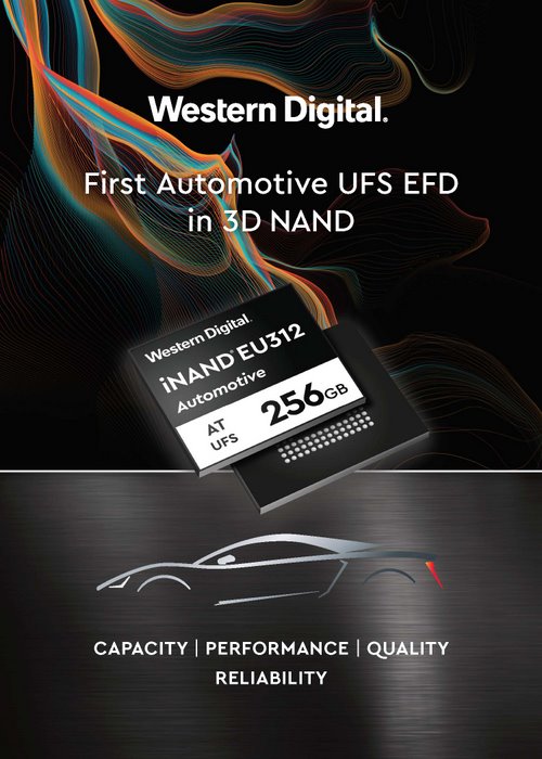 Western Digital Enables Advanced Auto Systems with 3D NAND UFS Storage Tech