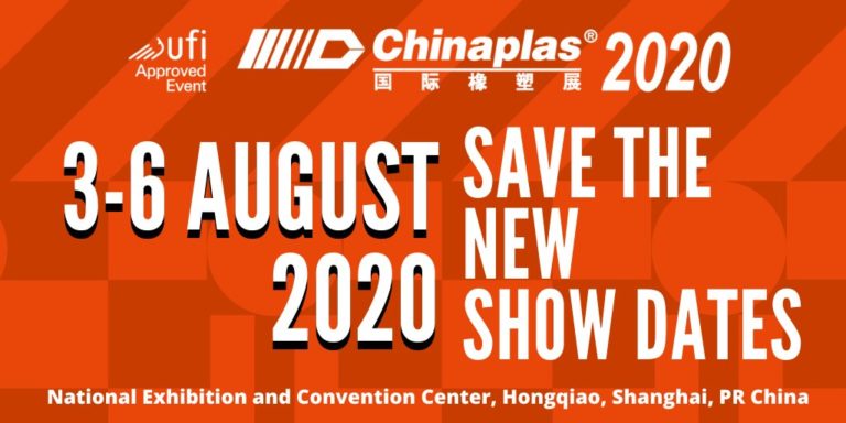 CHINAPLAS rescheduled to 3-6 August 2020 at NECC in Shanghai
