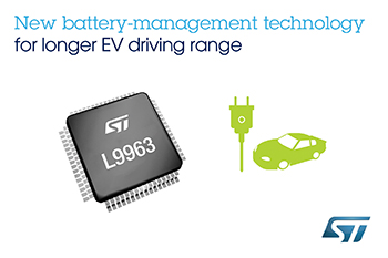 New Battery-Management System chip delivers enhancements to extend driving range, reliability, and safety of electric vehicles