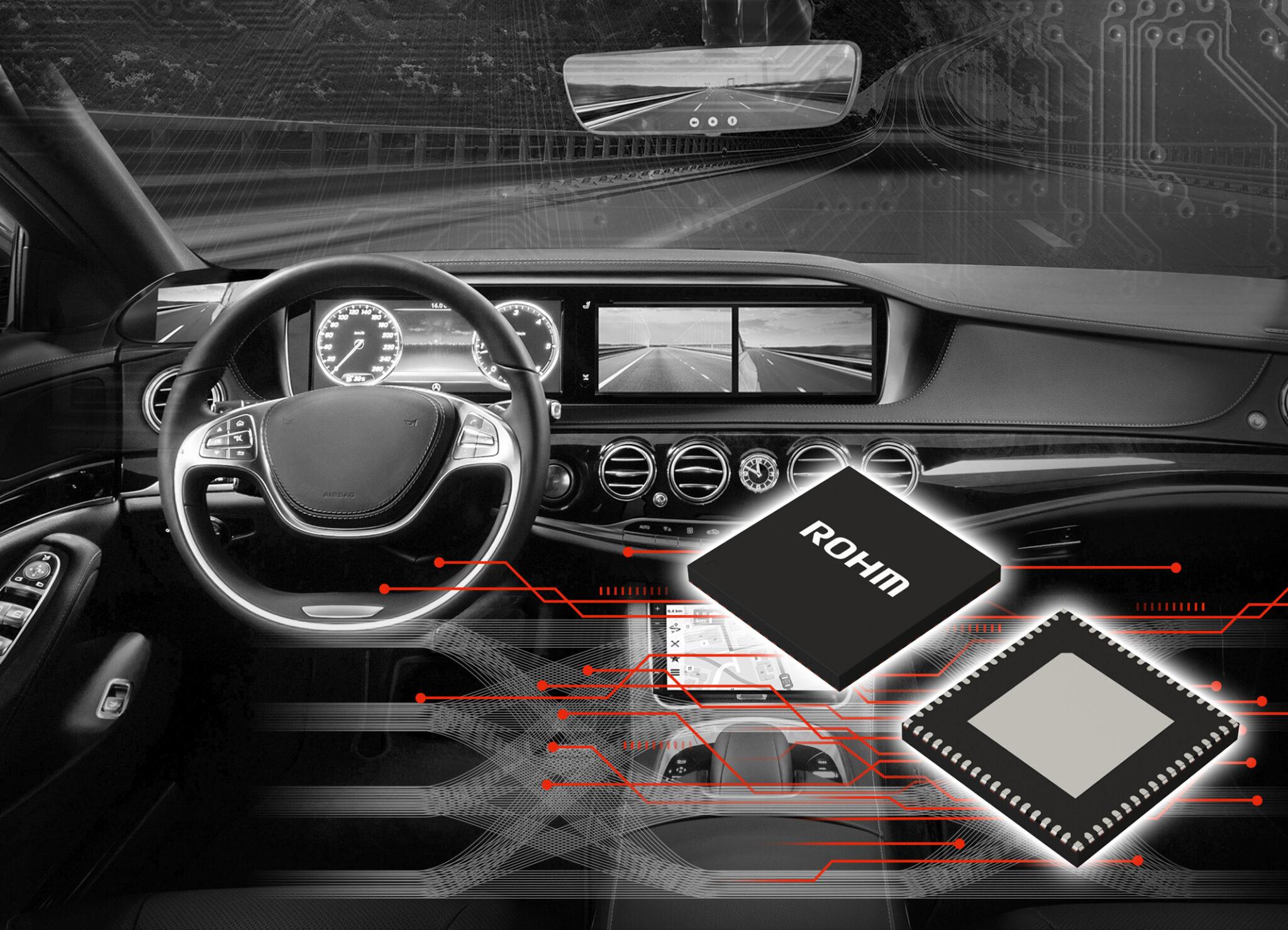 ROHM’s New SerDes ICs for Automotive MultiDisplays Simplify Video