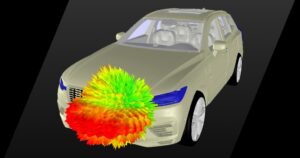 Ansys electromagnetic simulation of automotive radar system performance