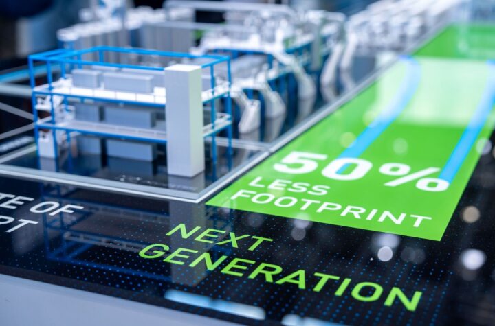 The concept factory developed by Dürr and GROB combines a state-of-the-art process with a next-generation process that requires 50% less space and energy.