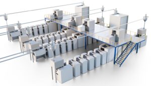 Dry electrode coating eliminates the drying process as well as the recovery and treatment of solvents – saving space, energy, and costs.